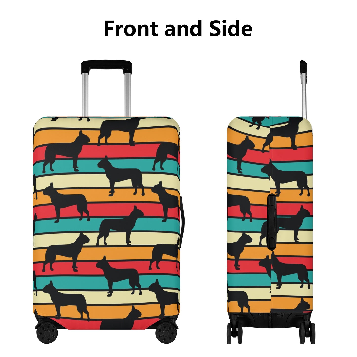 Peaches - Luggage Cover for Boston Terrier lovers