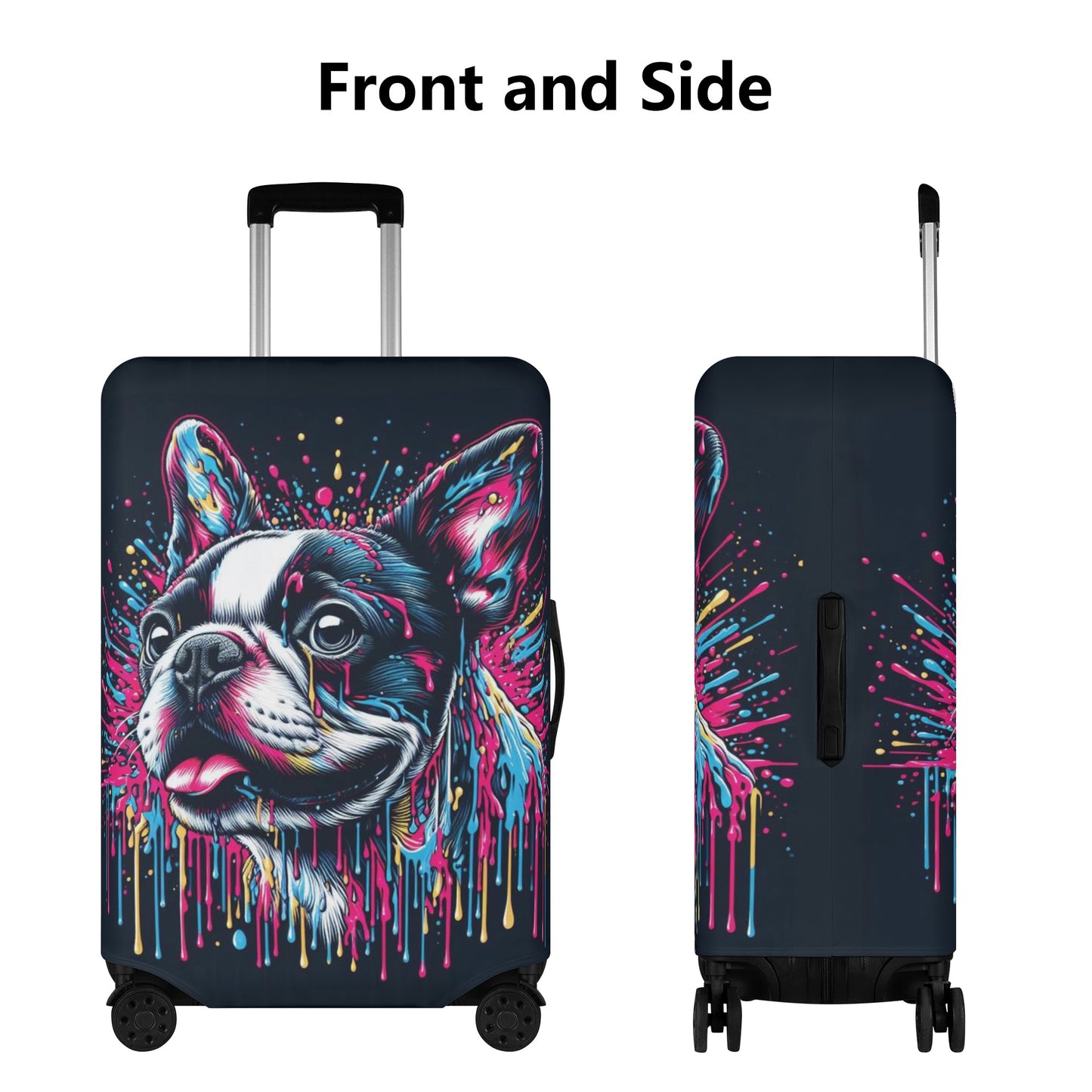 Sam - Luggage Cover for Boston Terrier lovers