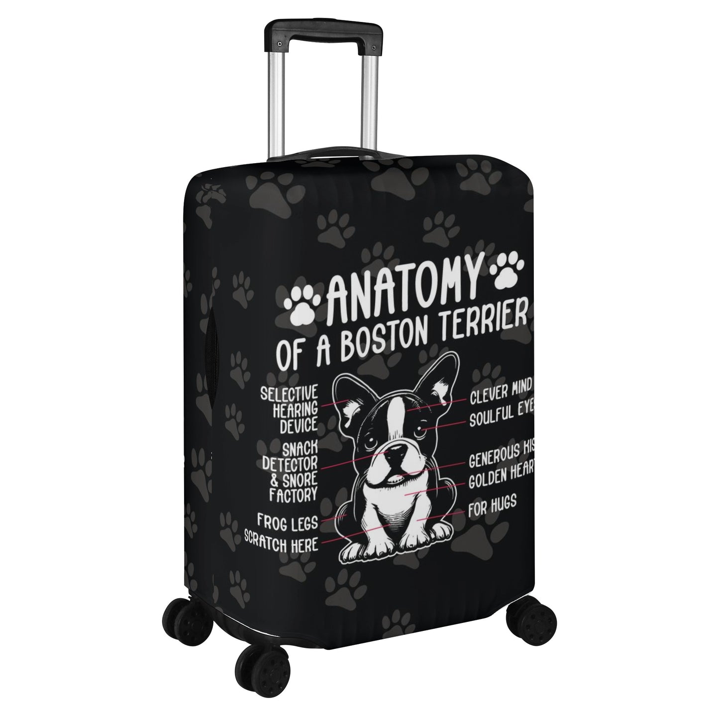 Ginger - Luggage Cover for Boston Terrier lovers