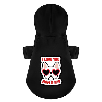 Love - Personalized French Bulldog Hoodies with Funny Quotes – Stylish, Cozy, and Premium 100% Cotton