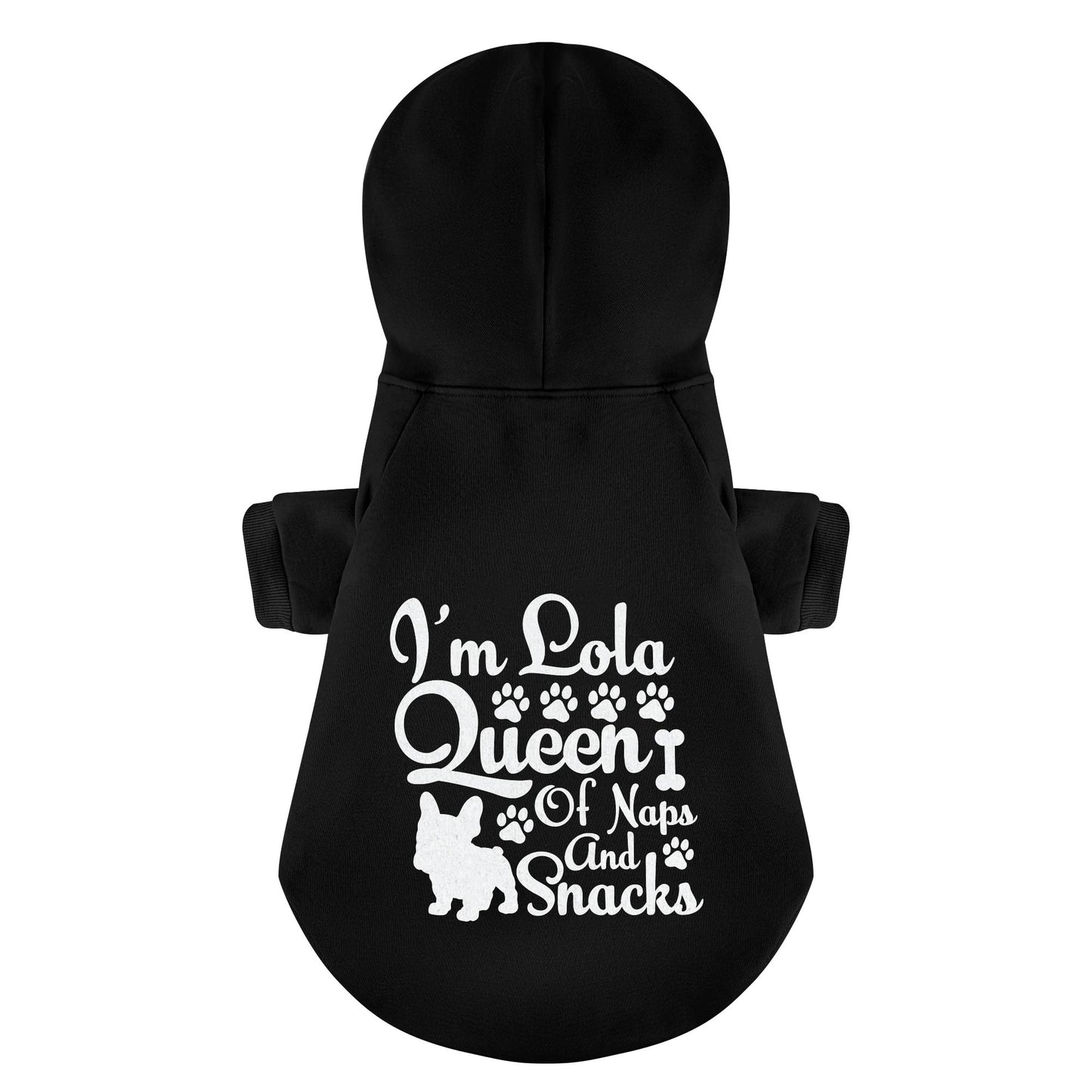 Sudadera con capucha personalizada de bulldog francés con frases divertidas y nombre personalizado: elegante, acogedora y de primera calidad, 100 % algodón.