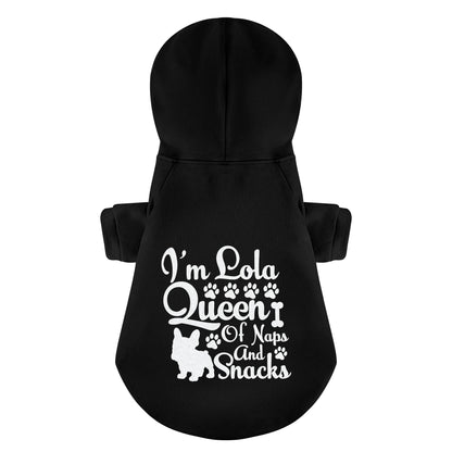 Sudadera con capucha personalizada de bulldog francés con frases divertidas y nombre personalizado: elegante, acogedora y de primera calidad, 100 % algodón.