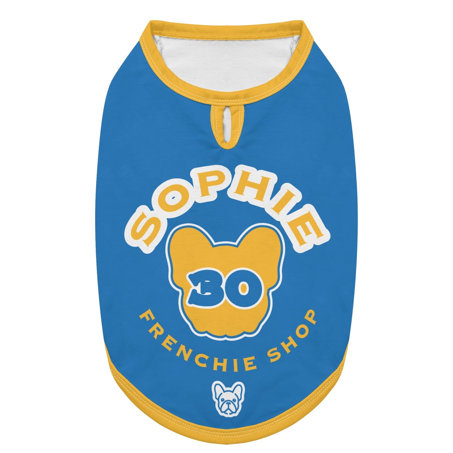 T-shirt Frenchie personnalisé avec nom et numéro - Frenchie Shop Original