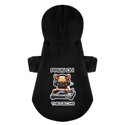 Paws on the Decks - Sudaderas personalizadas de bulldog francés con frases divertidas: elegantes, acogedoras y de primera calidad, 100 % algodón.
