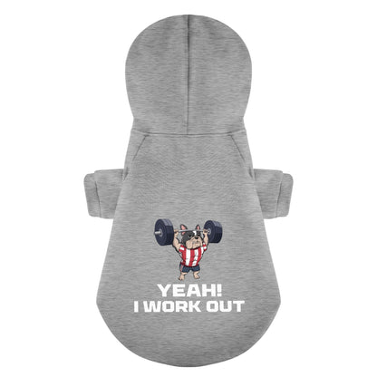 Yeah i Work out - Personalized French Bulldog Hoodies with Funny Quotes – Stylish, Cozy, and Premium 100% Cotton