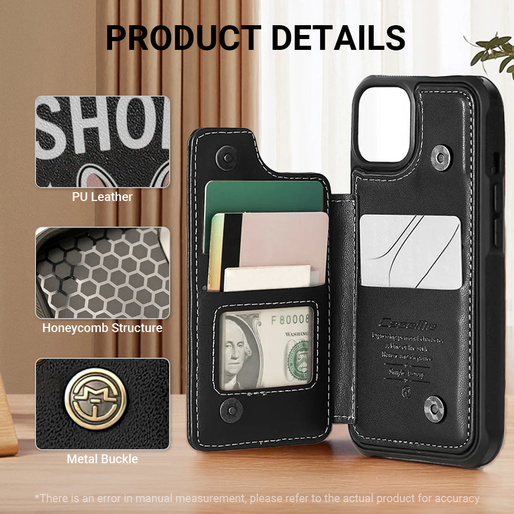 Beau - Leather Wallet Case for for iPhone & Samsung