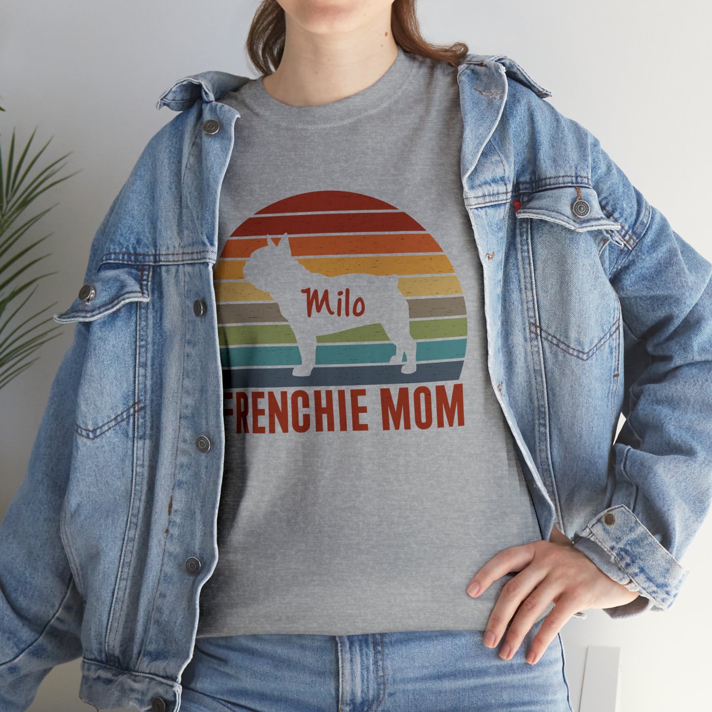 Frenchie Mom - Custom T-shirt with Frenchie Name