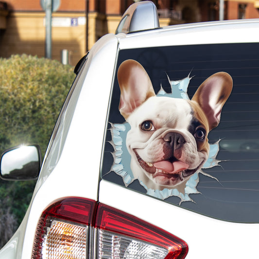 Frenchie Paws Car Sticker - Show Your Canine Love