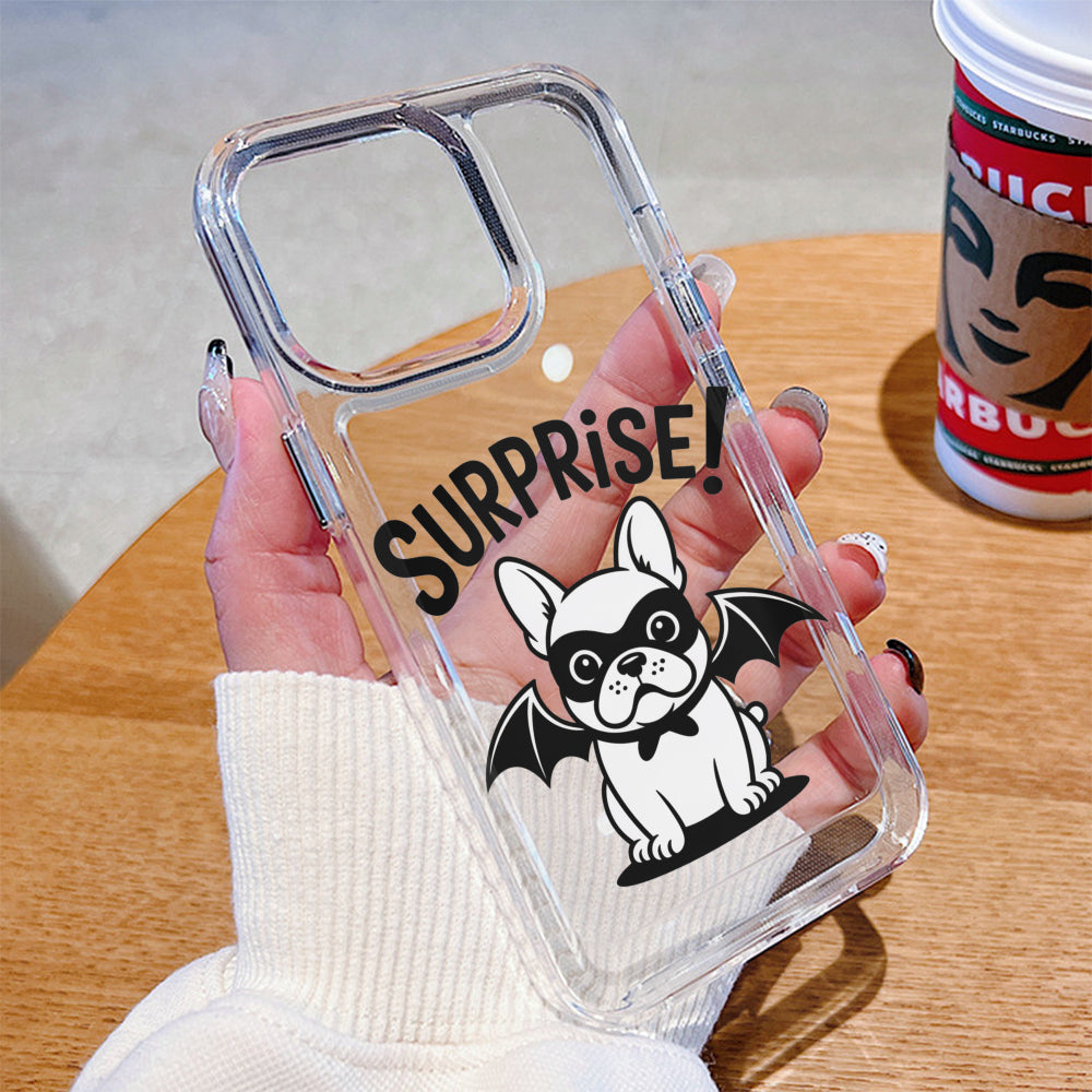 Bat - Clear Silicone Phone Case for iPhone, Samsung & Google Pixel