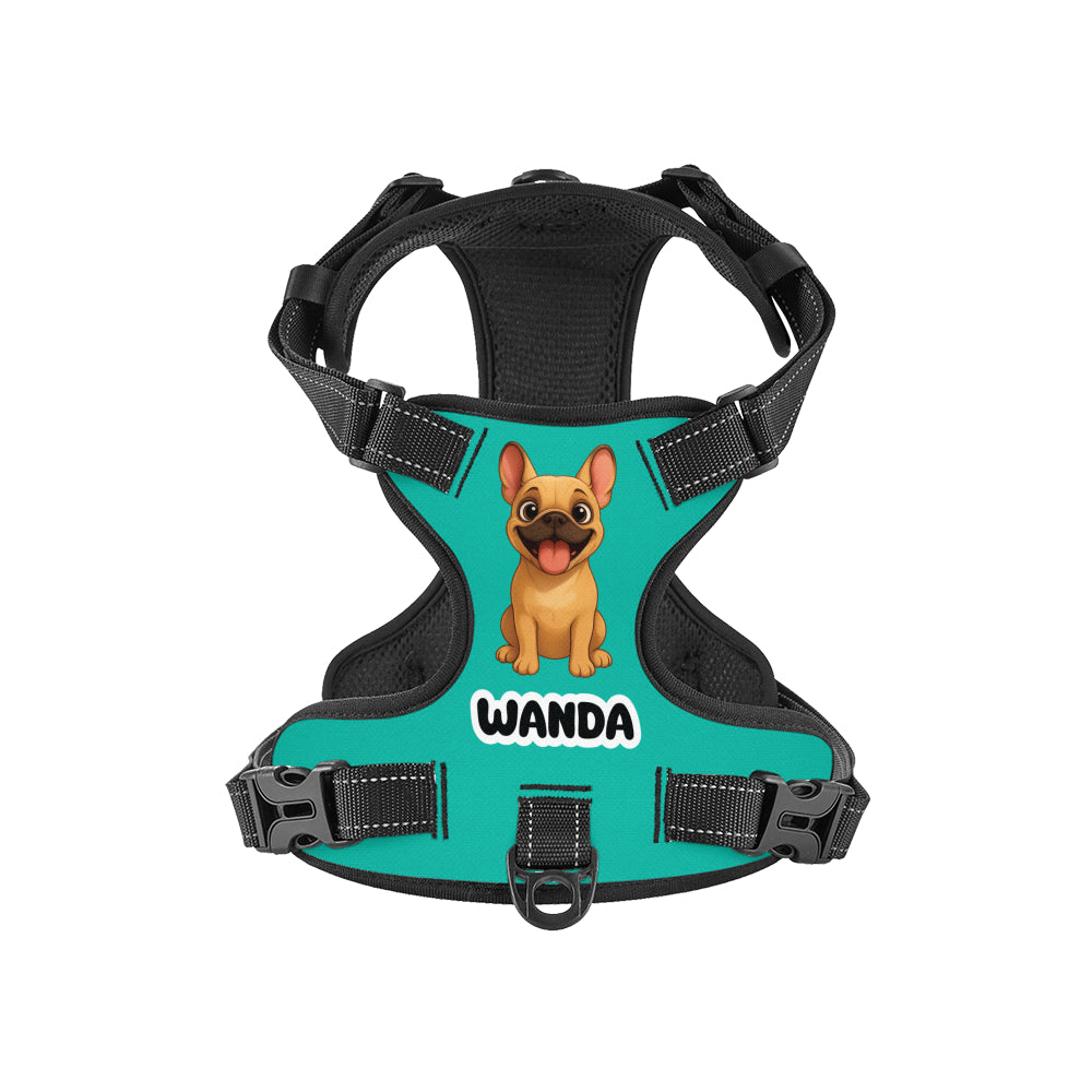 Bun - Personalized No-Pull French Bulldog Dog Harness