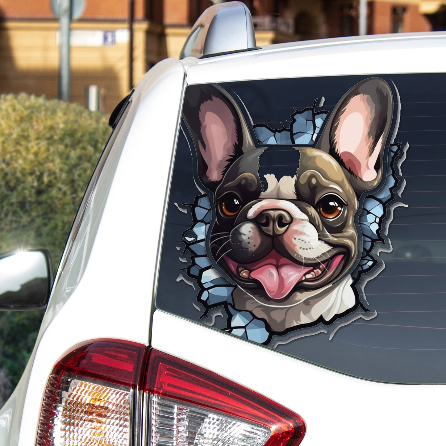 Frenchie Pride Car Sticker - Celebrate Your Love for French Bulldogs