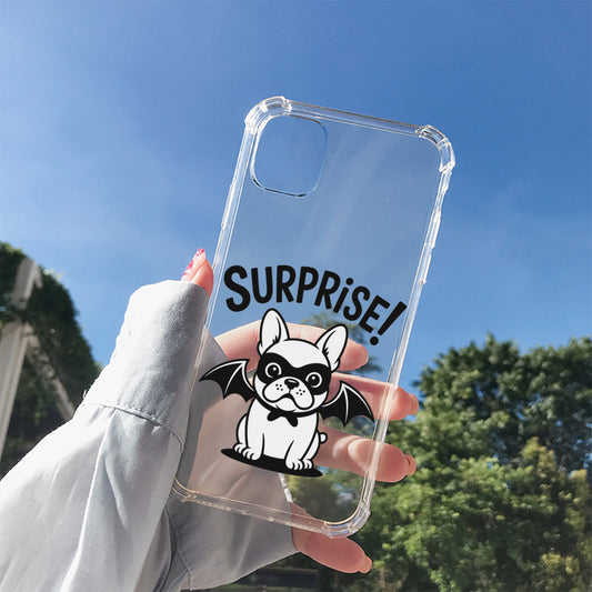 Bat - Clear Silicone Phone Case for iPhone, Samsung & Google Pixel