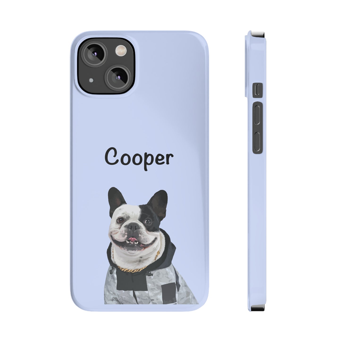 Premuim Custom Frenchie iPhone Case with name and image