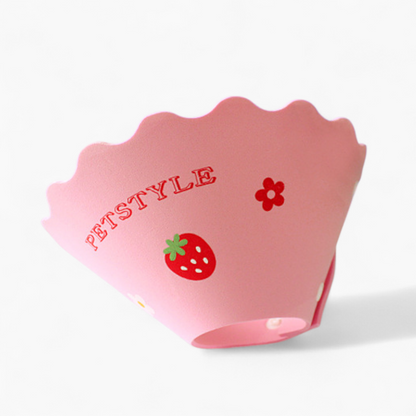 Blossy Frenchie Sunflower Collar – Soft Anti-Lick Anti-Bite Headgear