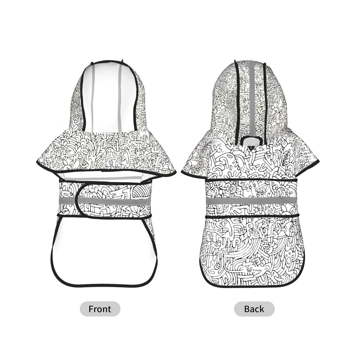 Lola - Reflective Frenchie Poncho