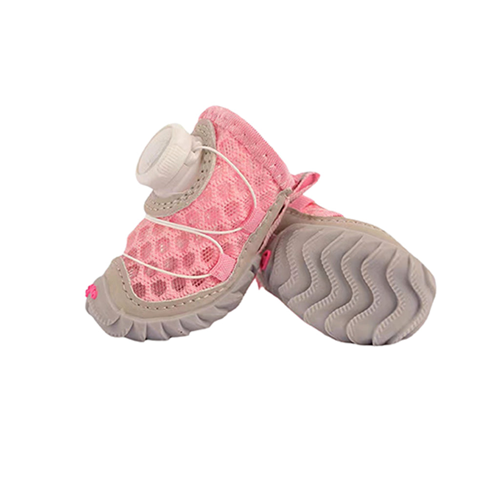 French Bulldog Mesh Shoes – Anti-Slip Swivel Button Footwear for Summer