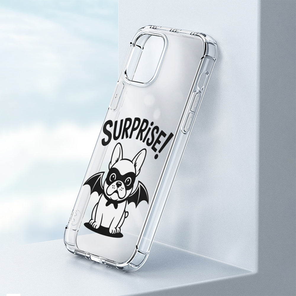 Bat - Clear Silicone Phone Case for iPhone, Samsung & Google Pixel