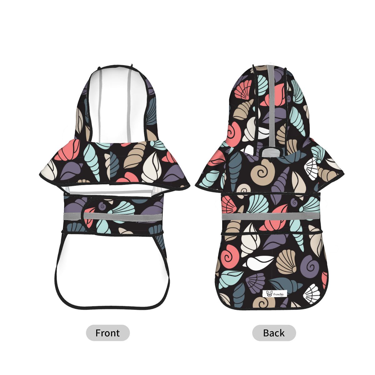 Olive - Reflective Frenchie Poncho