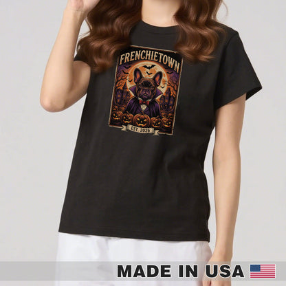 FRENCHIE TOWN Halloween - Unisex T-Shirt