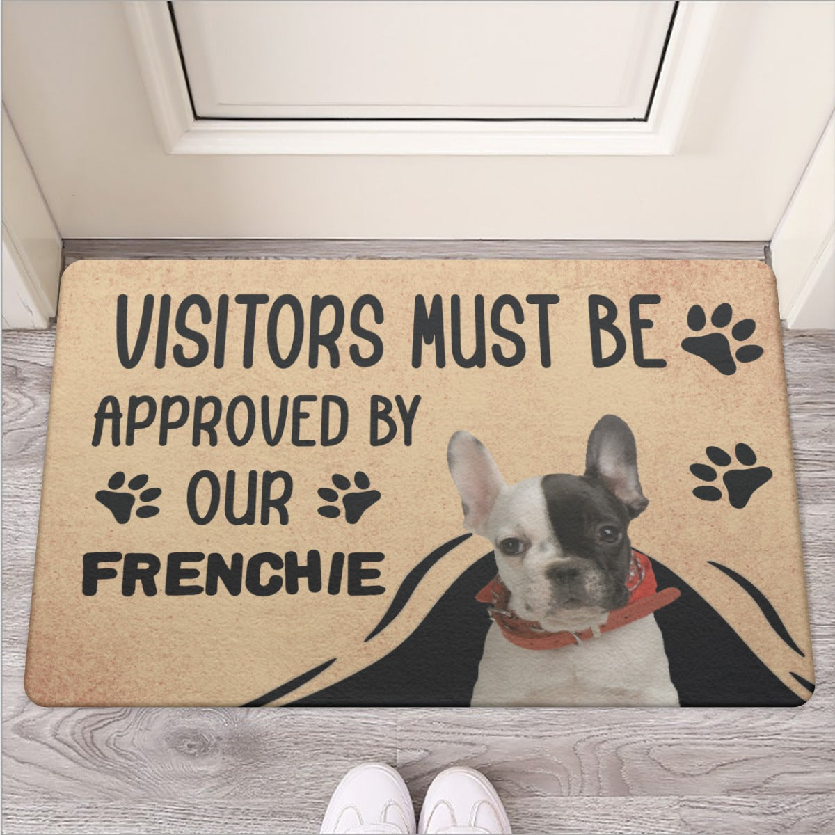 Personalized Doormat with Frenchie Picture  - Doormat