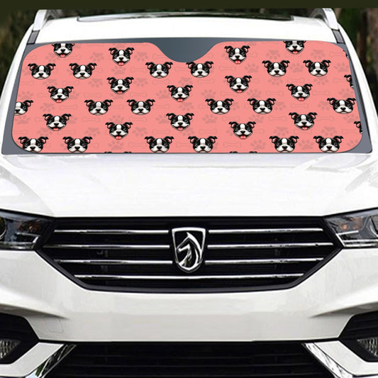 Archie  - Windshield Sunshade for Boston Terrier lovers