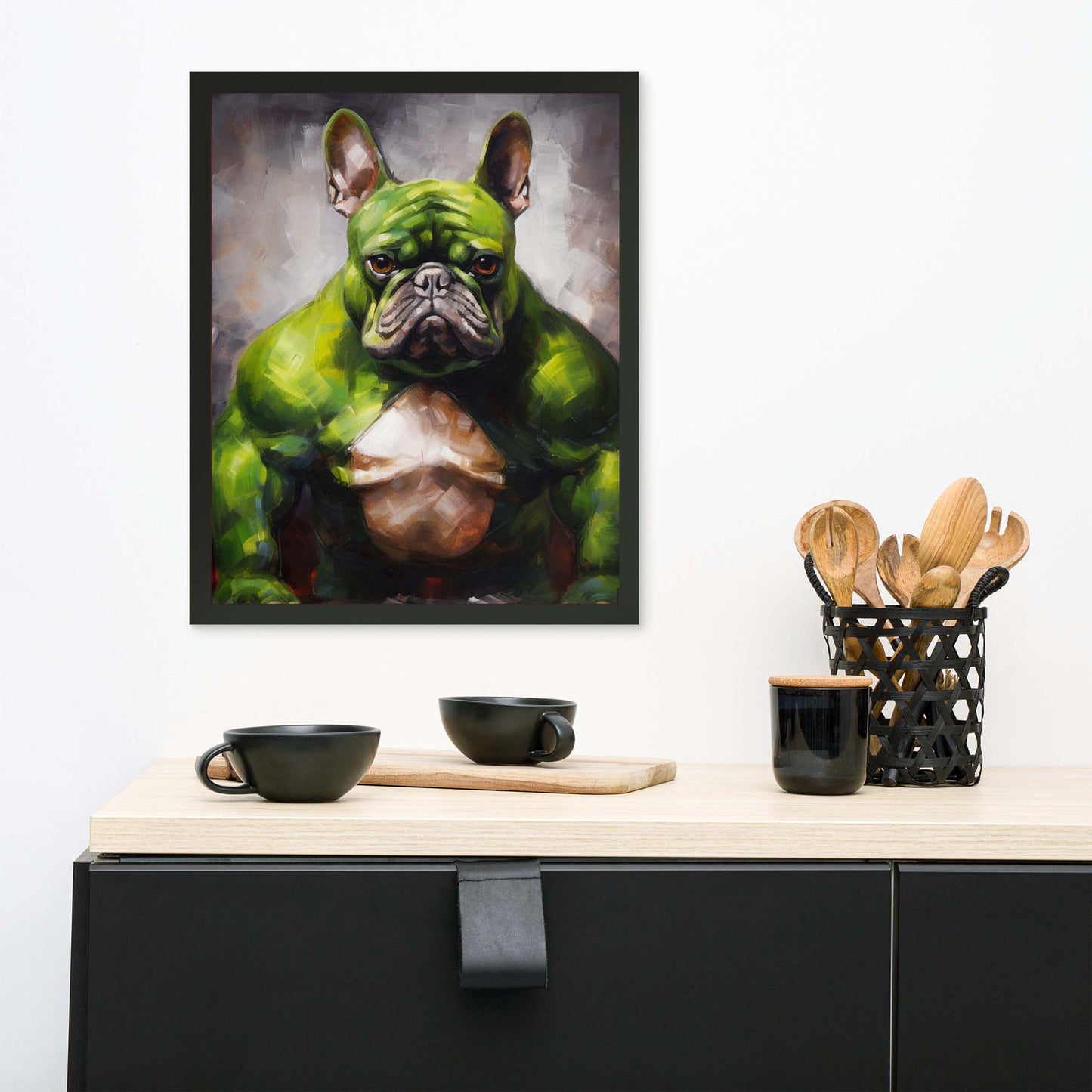 French Bulldog Art Print - Contemporary Framed Poster