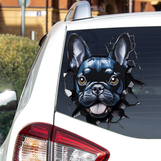 Frenchie Vibes Car Sticker - Express Your Love on Wheels