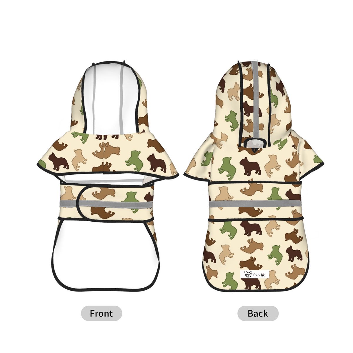 Max - Reflective Frenchie Poncho