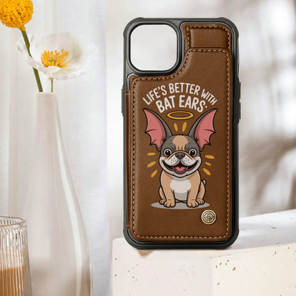 Mia - Leather Wallet Case for for iPhone & Samsung