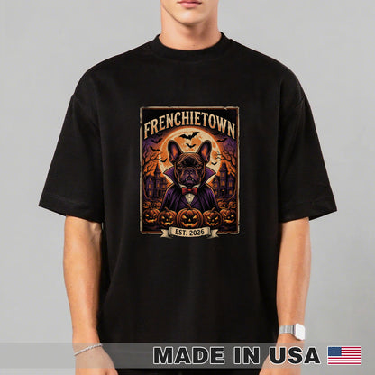FRENCHIE TOWN Halloween - Unisex T-Shirt