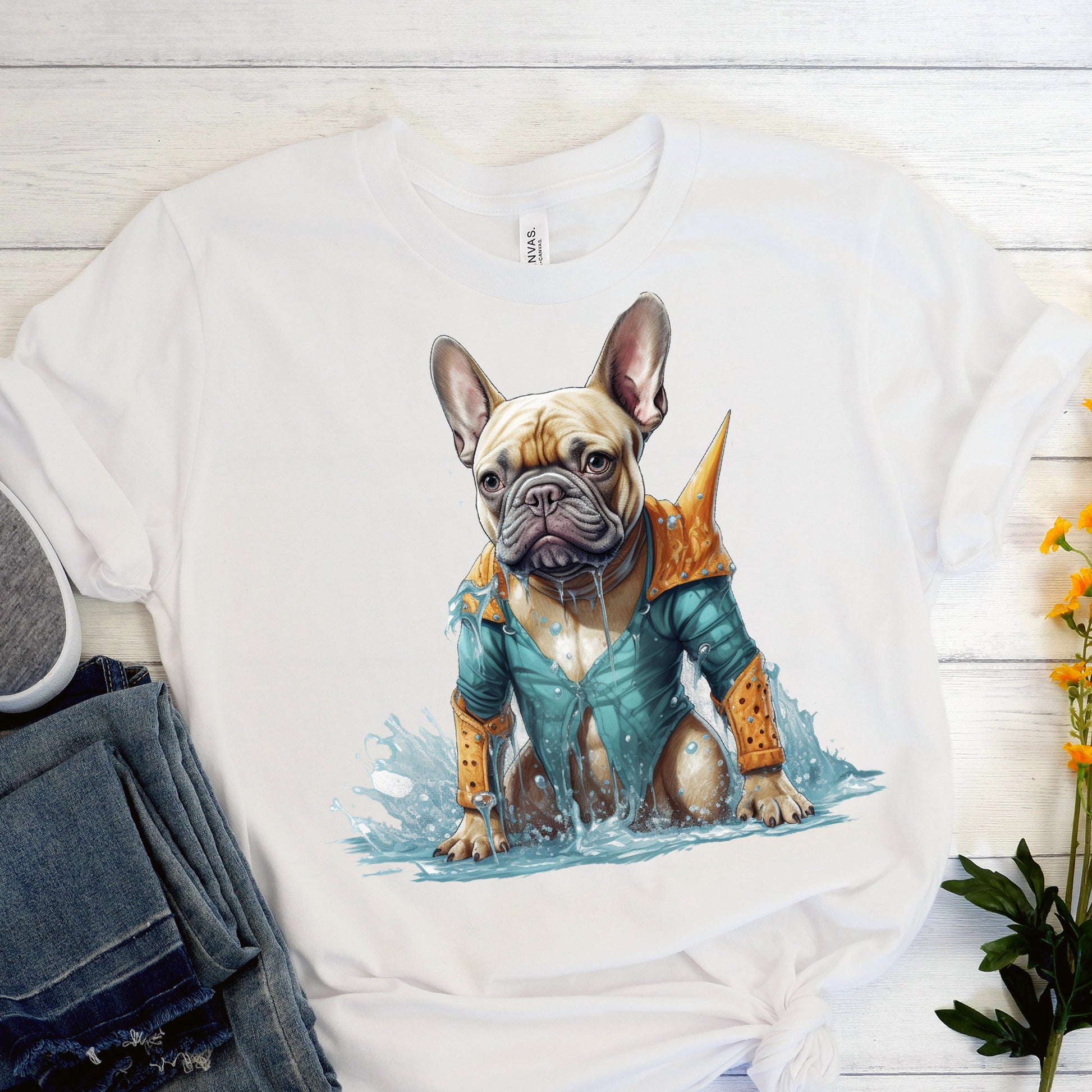 Casual Frenchie Unisex T-Shirt - Essential Fashion for Dog Enthusiasts