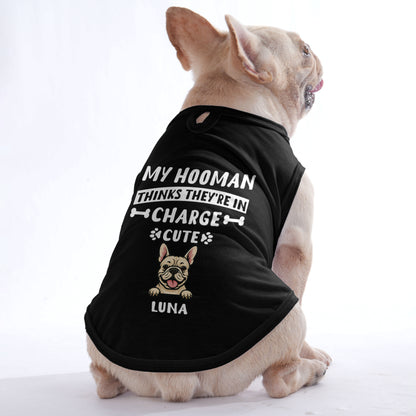 My Hooman - Personalized Frenchie Shirt | Custom Dog T-Shirt for French Bulldogs
