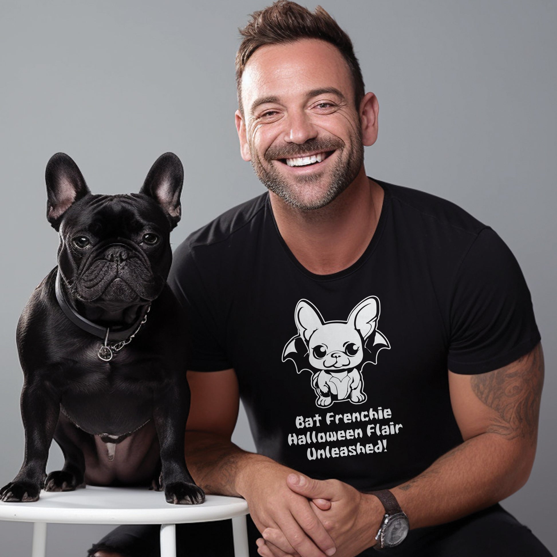 Bat-Inspired Frenchie Unisex  T-Shirt 