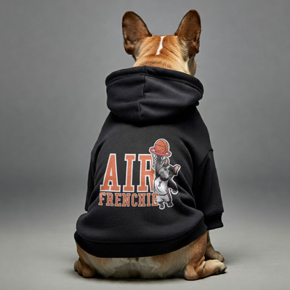 Air Frenchie - Sudadera con capucha personalizada de bulldog francés con frases divertidas: elegante, acogedora y de primera calidad, 100 % algodón.