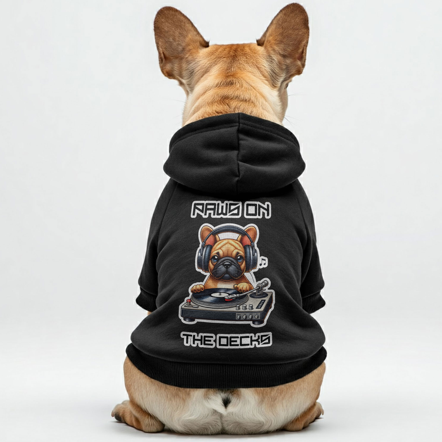 Paws on the Decks - Sudaderas personalizadas de bulldog francés con frases divertidas: elegantes, acogedoras y de primera calidad, 100 % algodón.