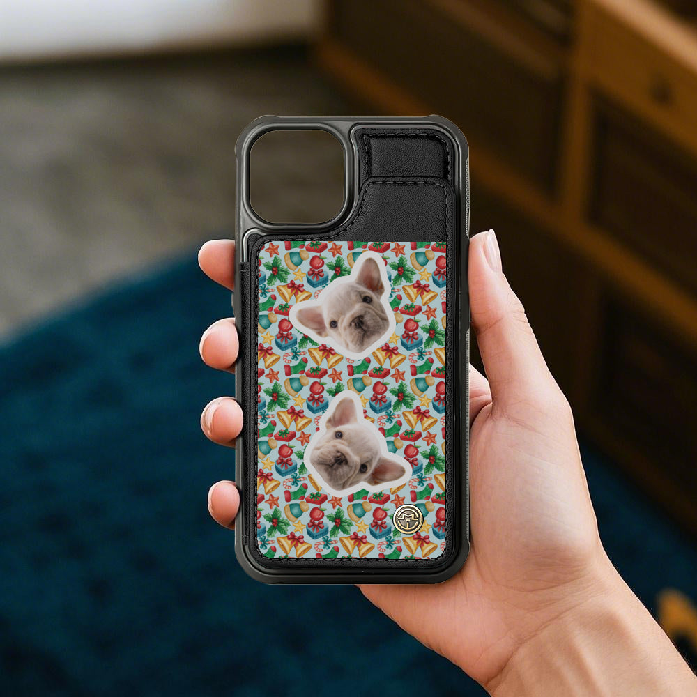 Ames - Personalized  Leather Wallet Case for for iPhone & Samsung