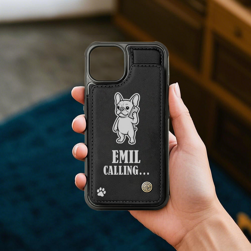 Lola - Personalized  Leather Wallet Case for for iPhone & Samsung