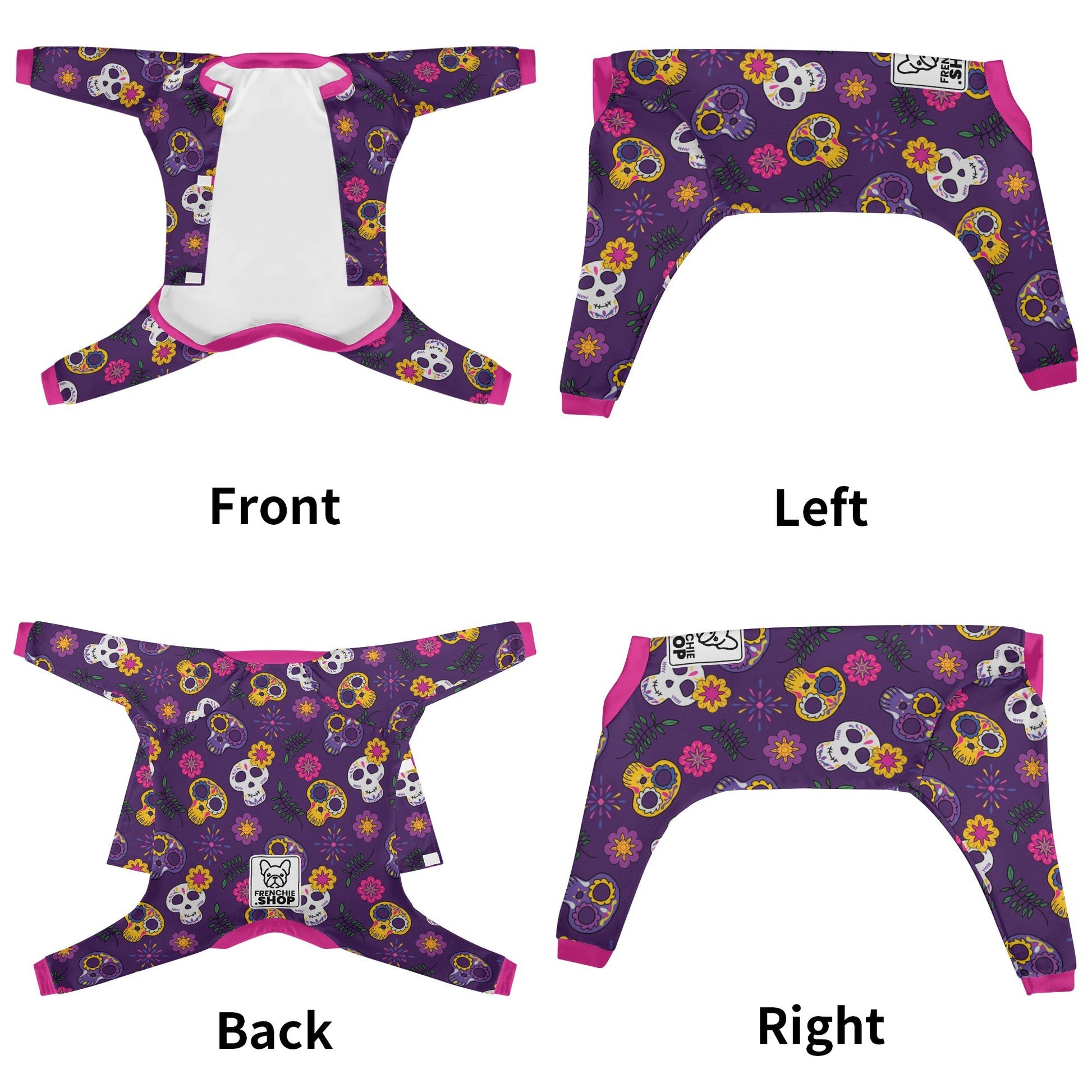 Bow French bulldog Pajamas product details