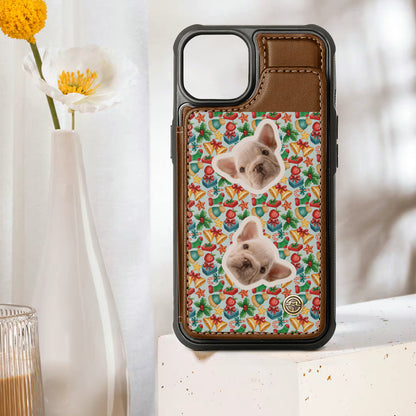 Ames - Personalized  Leather Wallet Case for for iPhone & Samsung