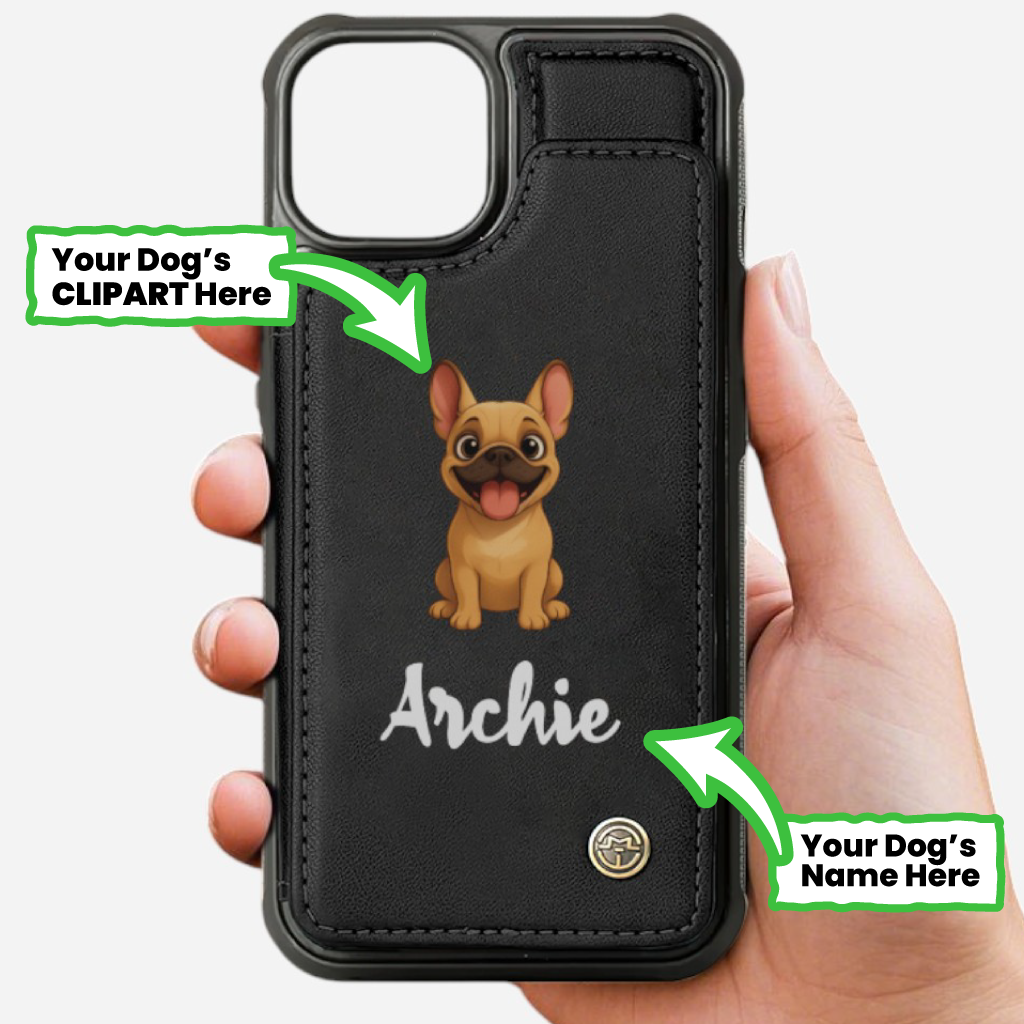Crusoe - Personalized  Leather Wallet Case for for iPhone & Samsung