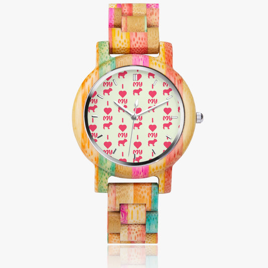 Alexandre  - Stylish Wooden Watch for Frenchie Lovers
