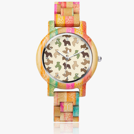 Oakley - Stylish Wooden Watch for Frenchie Lovers