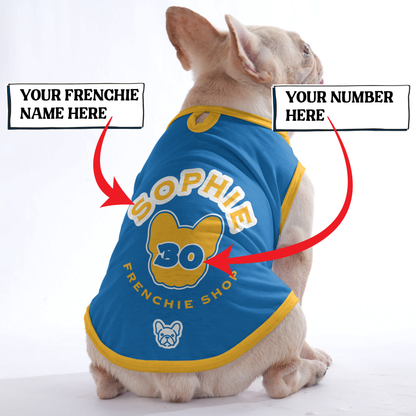 T-shirt Frenchie personnalisé avec nom et numéro - Frenchie Shop Original