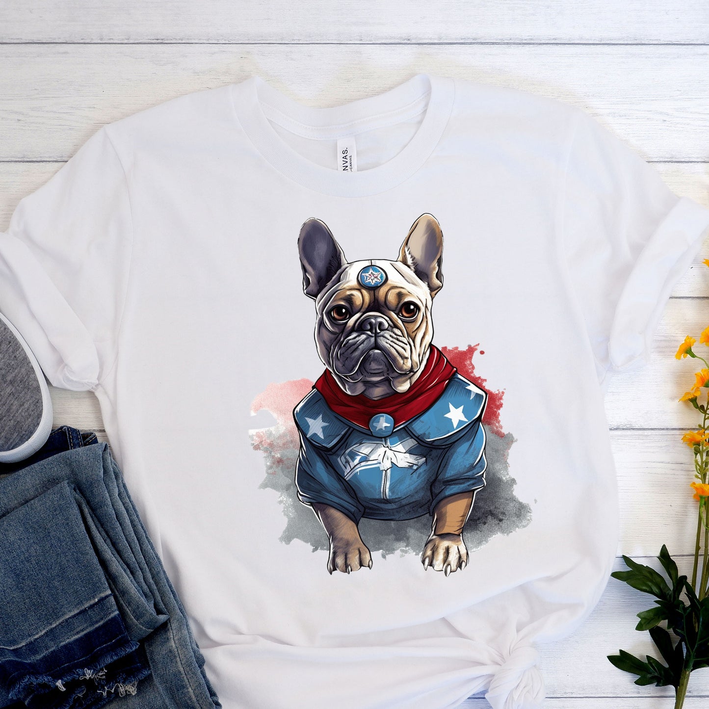 Unisex Frenchie Affection T-Shirt - Perfect Blend of Comfort and Canine Chic