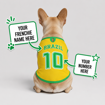 Personalized brazil home - jerseys for Frenchies