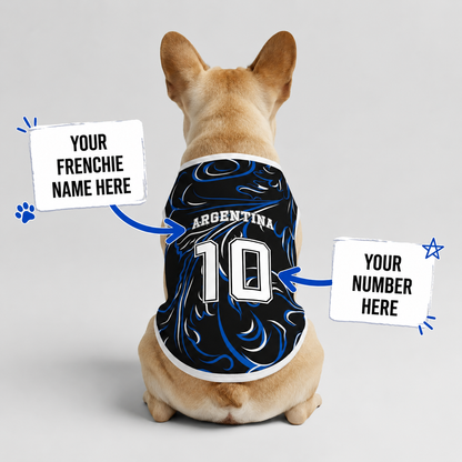 Personalized argentina away - jerseys for Frenchies