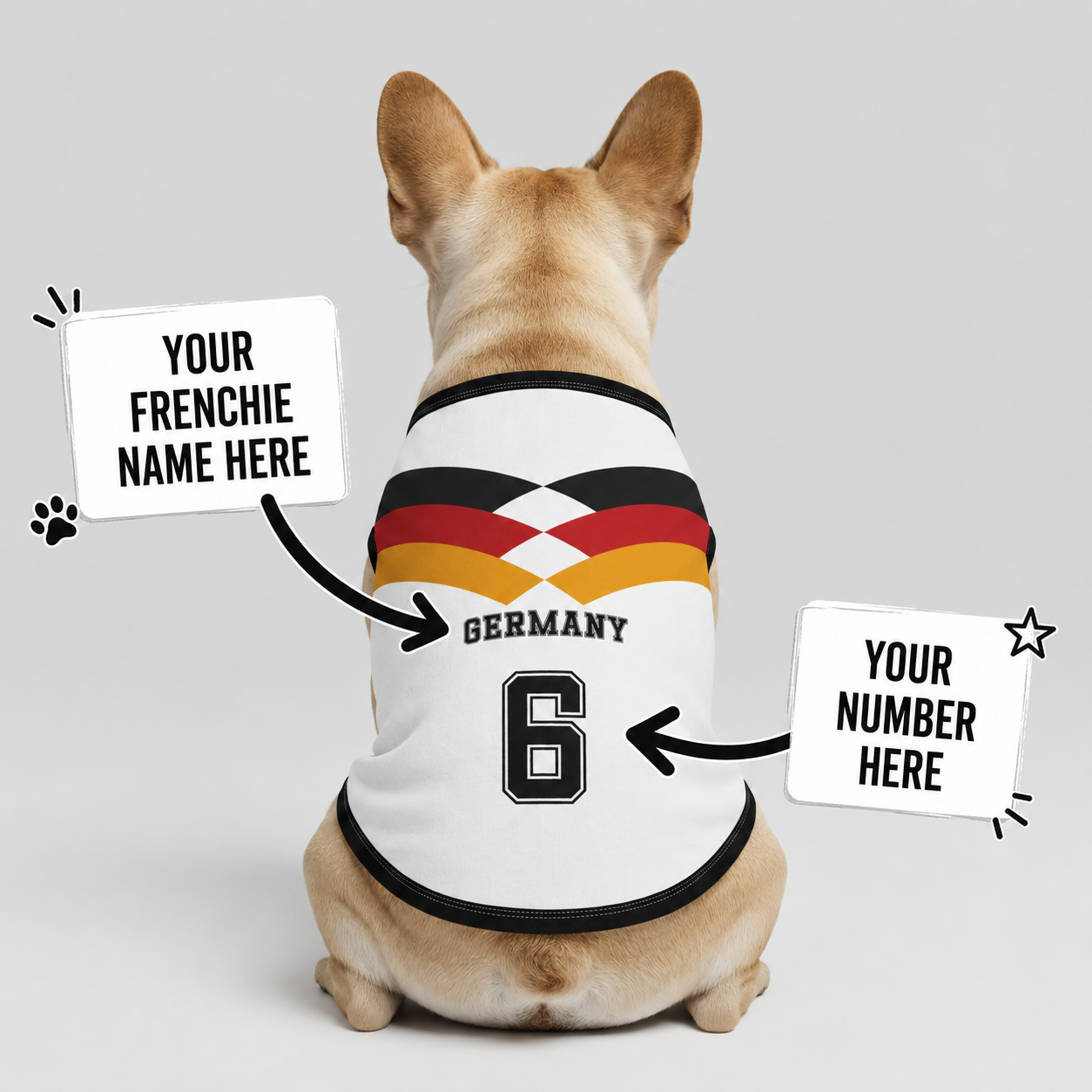 Personalized germany home - jerseys for Frenchies
