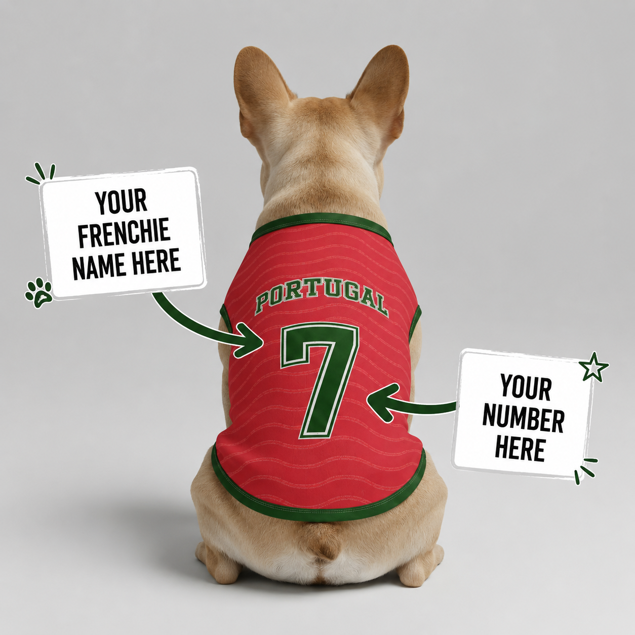Personalized portugal home - jerseys for Frenchies