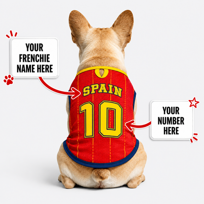 Personalized spain home - jerseys for Frenchies
