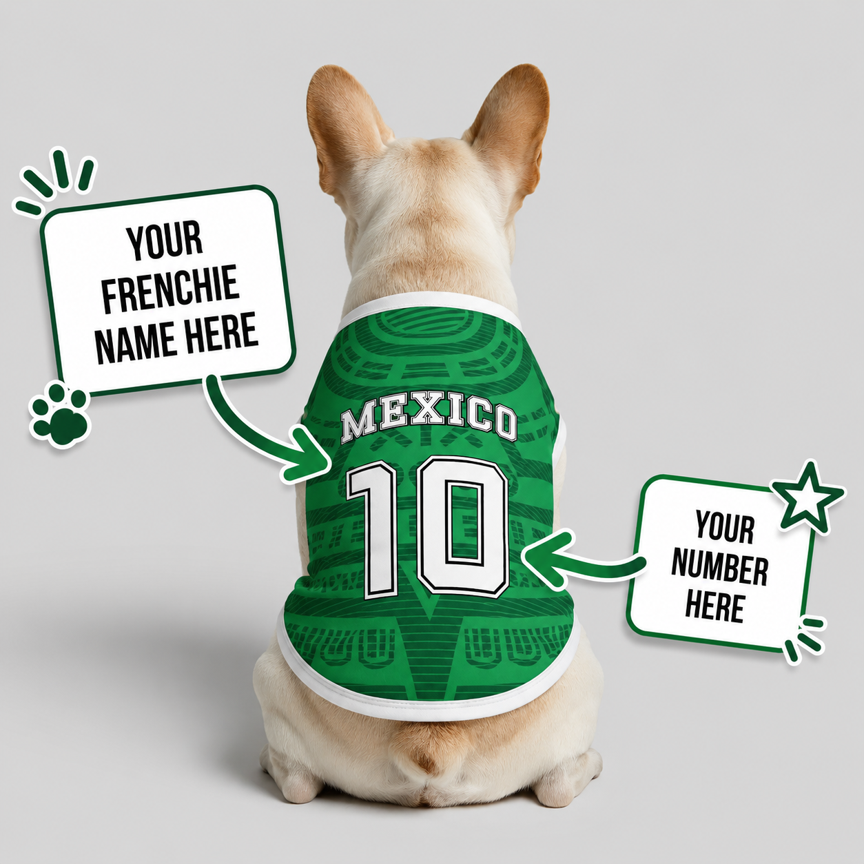 Personalized mexico home - jerseys for Frenchies